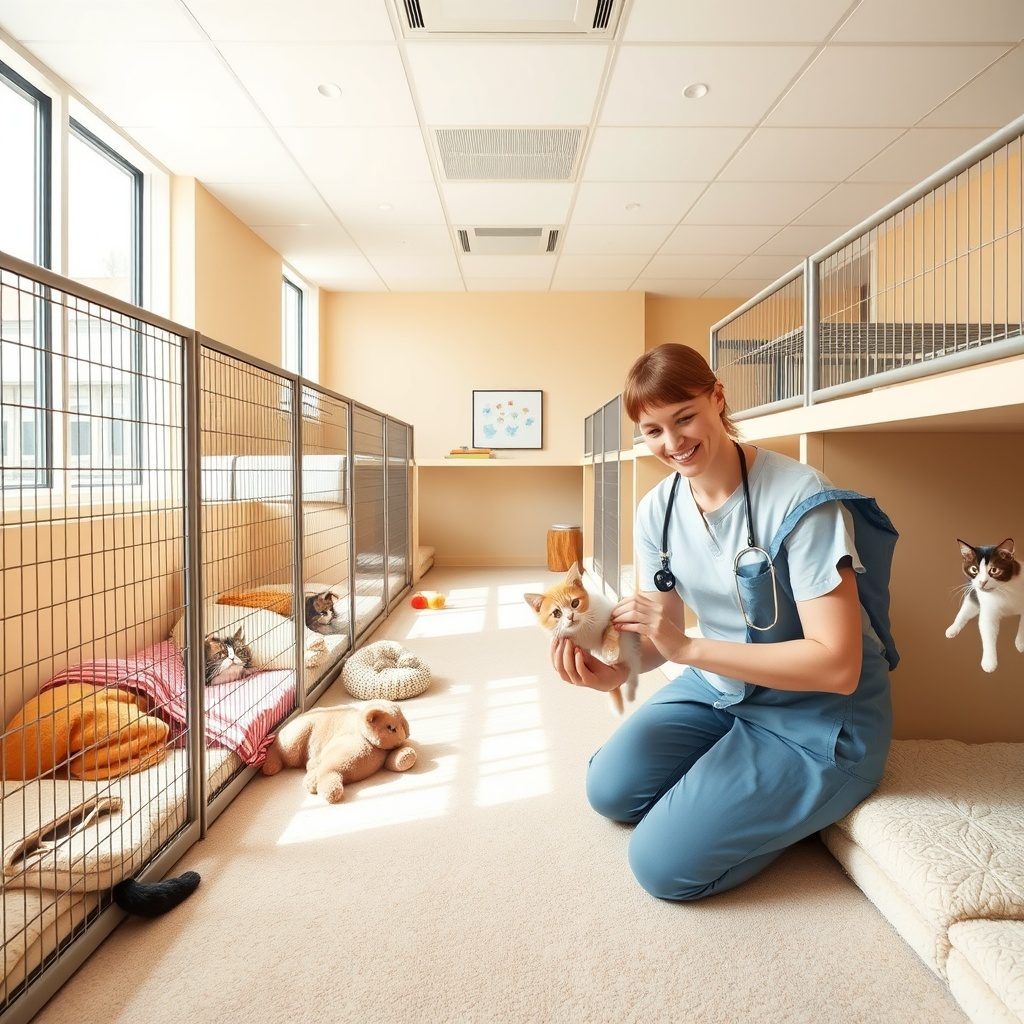 猫の宿泊施設の画像