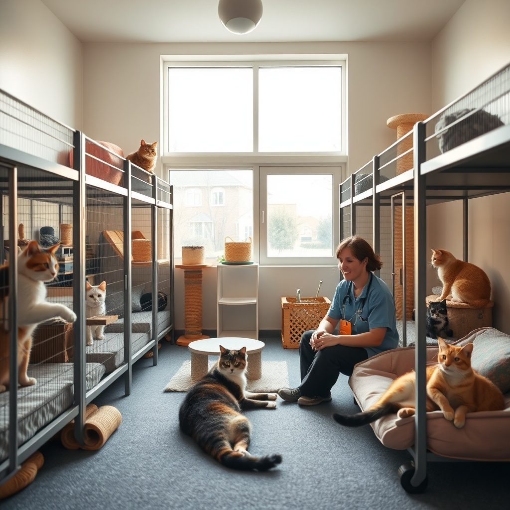 猫の快適な滞在