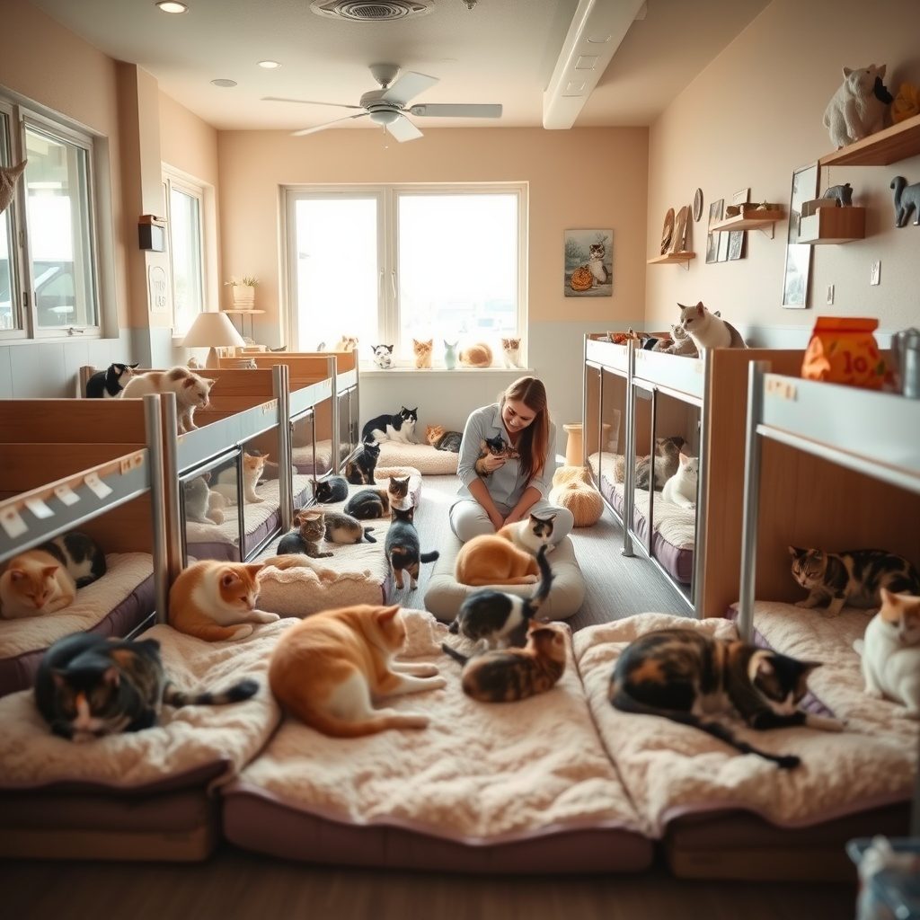 猫のボーディングハウスの写真
